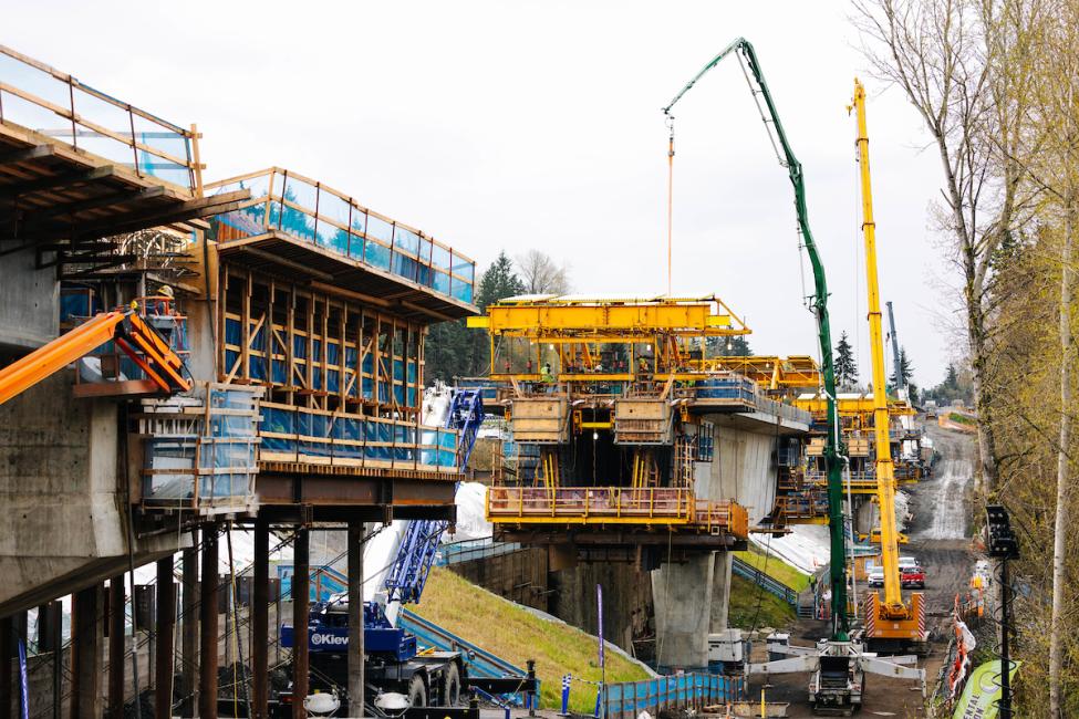 Site tour of the C-Structure in the Federal Way Link Extension