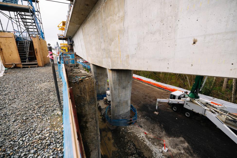 Site tour of the C-Structure in the Federal Way Link Extension