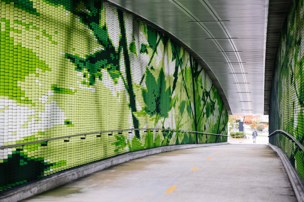 Photo of Overlake Village Station art "Verdant" by Leo Berk