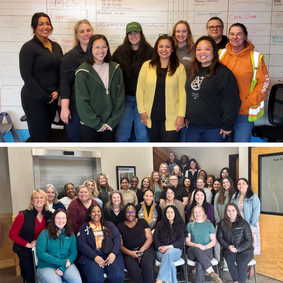 Group photos from Women in Construction Week events