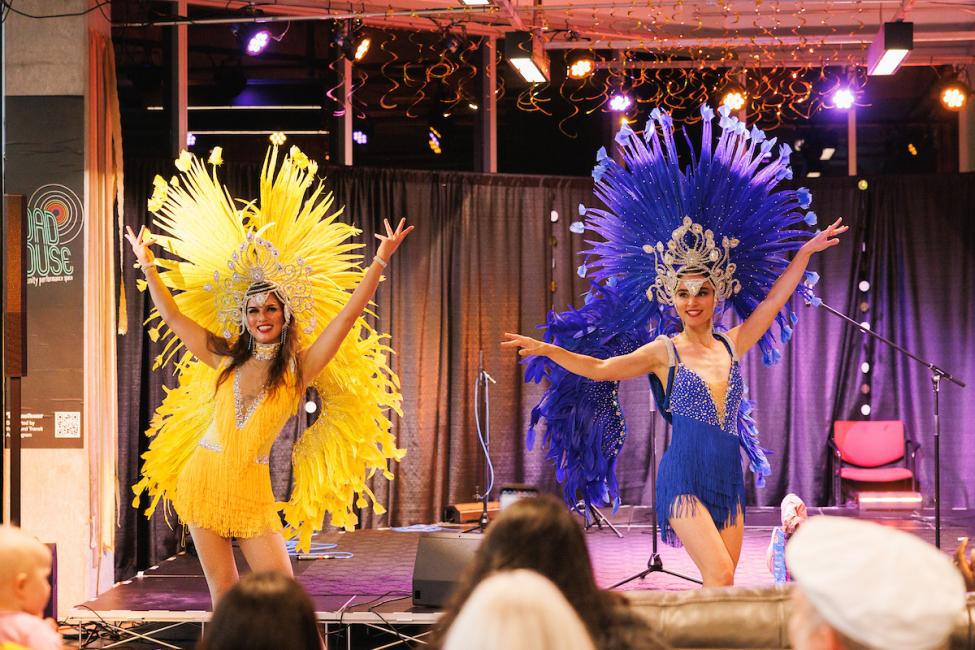 A cultural performance happens on the Roadhouse stage