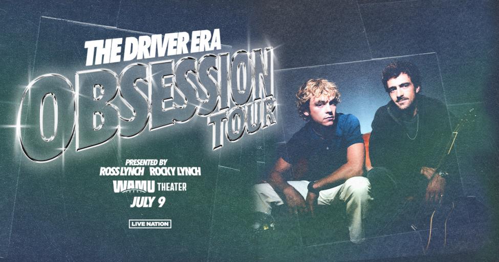 A poster for the July 9th stop for the driver era on their obsession tour.