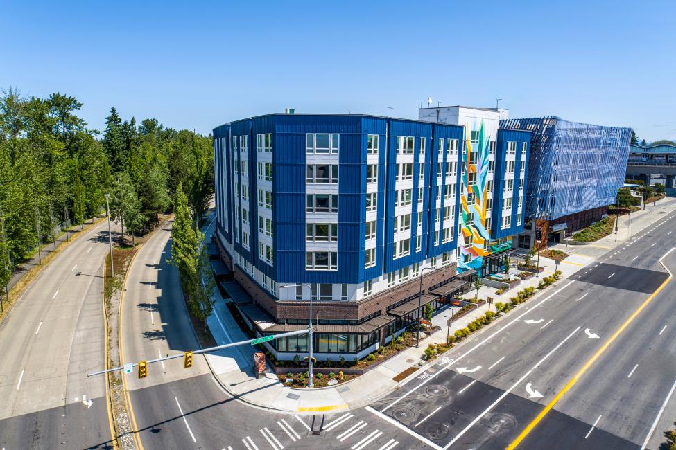 The Mercy Angle Lake Family Housing building.