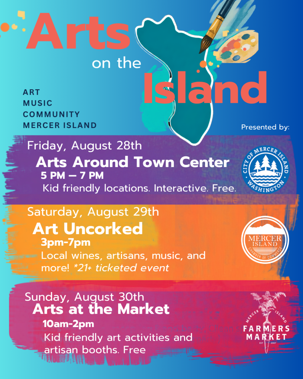 A preview of all of the events happening on Mercer Island this weekend