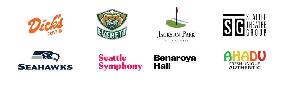 Logos for the prize partners of the Pinehurst opening