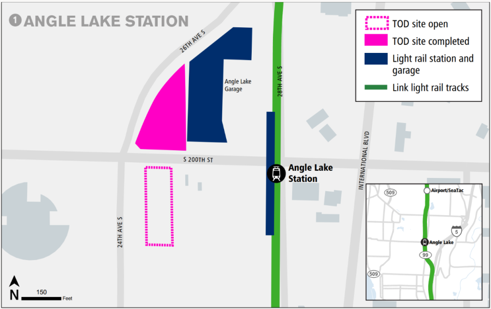 Angle Lake Transit-oriented Development South Site map
