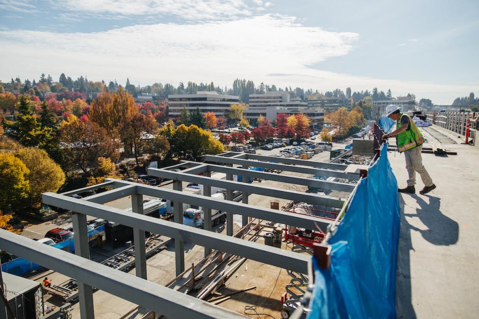 The view from the future Northgate Link light rail station