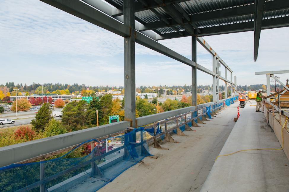 The view from the future Northgate Link light rail station