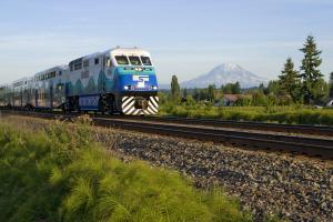 Sounder south on track 