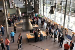 Visitors attend the open house at Highline College on March 20.