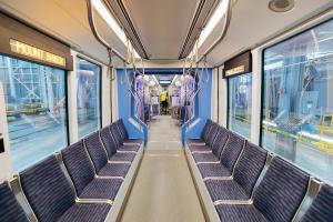 A look inside one of the new Link light rail vehicles