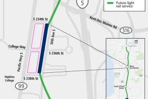 Federal Way Link Extension transit-oriented development map