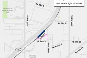 Map of Overlake Village Station Transit Oriented Development