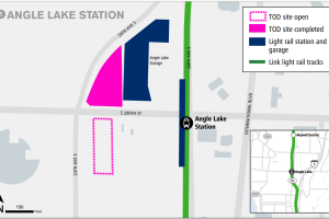 Angle Lake Transit-oriented Development South Site map