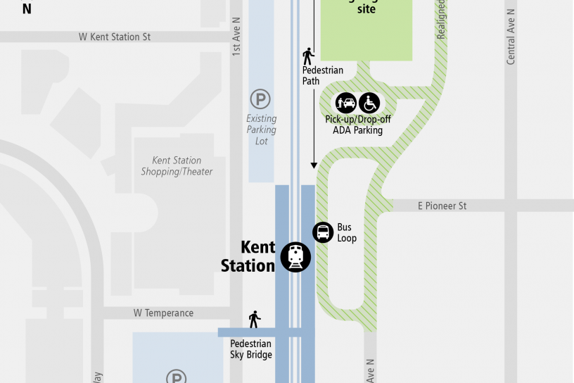 System Expansion web map for Kent Station Parking and Access Improvements
