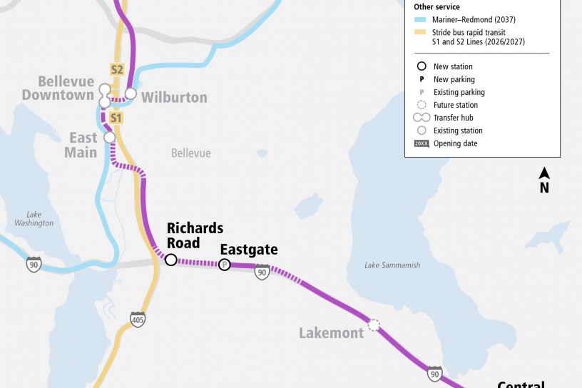 South Kirkland/Issaquah Link Extension project web map