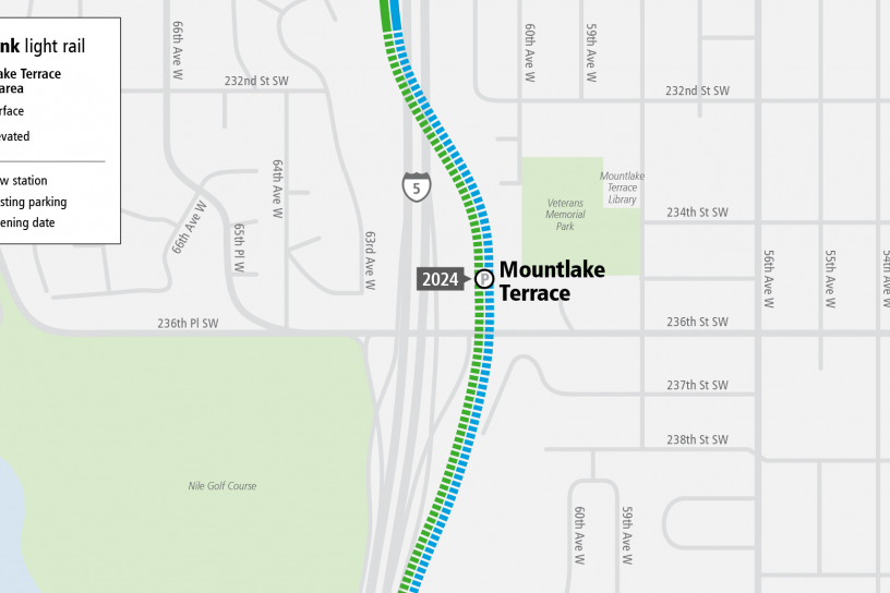 Project map for  Mountlake Terrace Station map