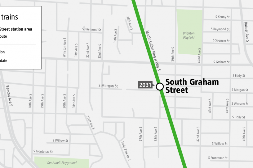 South Graham St Infill Station project map