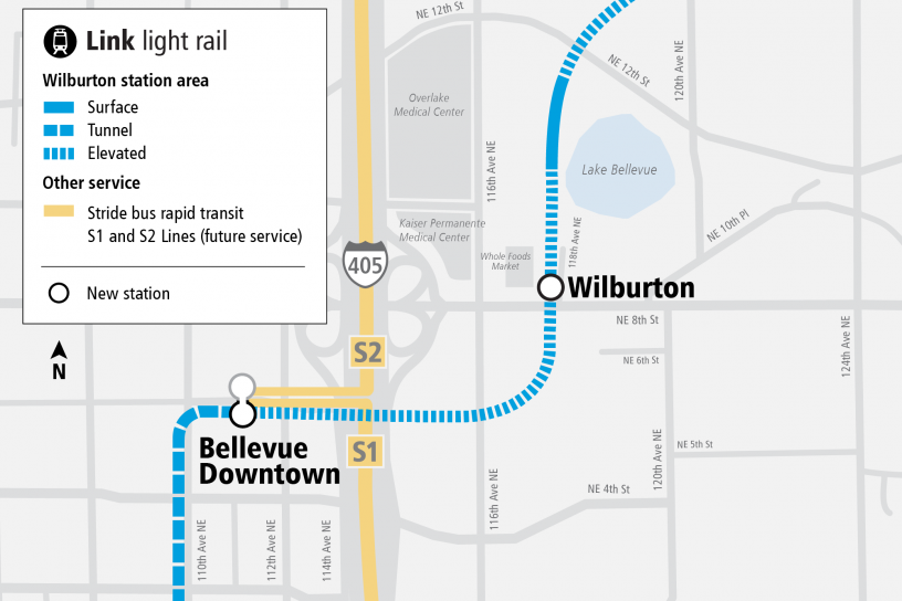 Project map and surrounding area for Wilburton Station