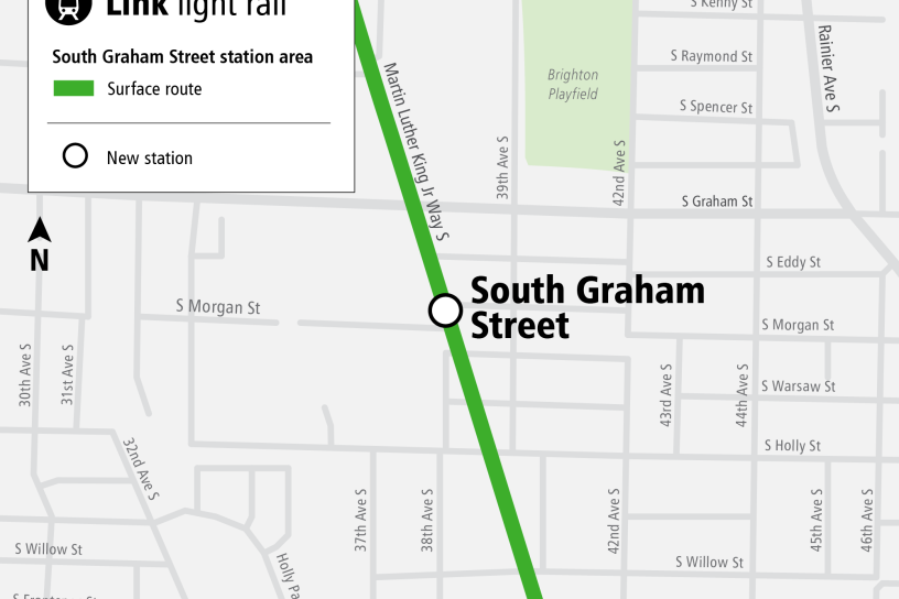 South Graham Infill Station Map