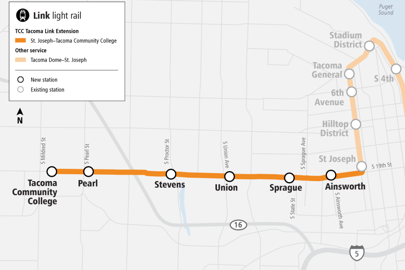 TCC Tacoma Link Map