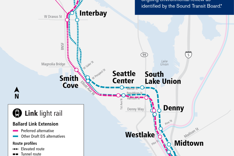 Ballard Link Extension Map