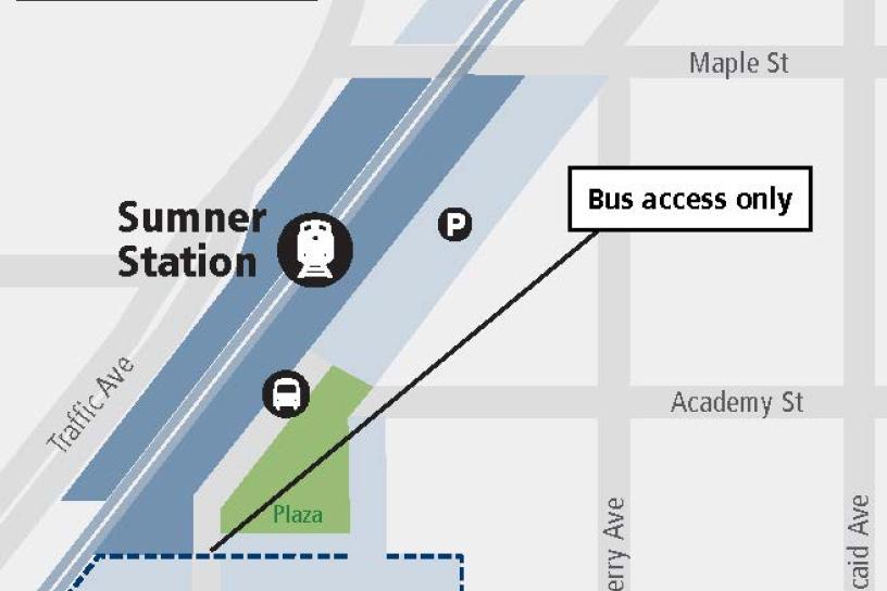 System Expansion web map for Sumner Station Parking and Access Improvements