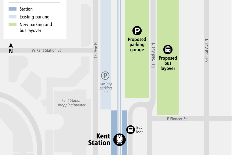 System Expansion web map for Kent Station Parking and Access Improvements