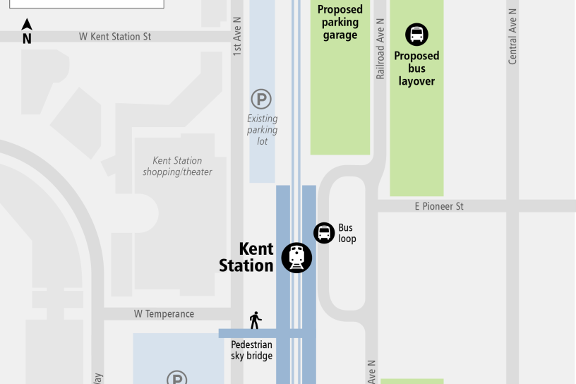 System Expansion web map for Kent Station Parking and Access Improvements