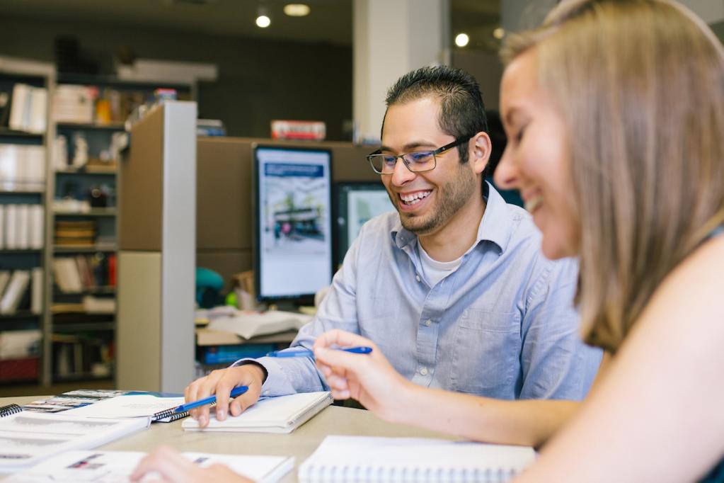 Sound Transit employees work on planning for one of our many system expansion projects in an office setting.