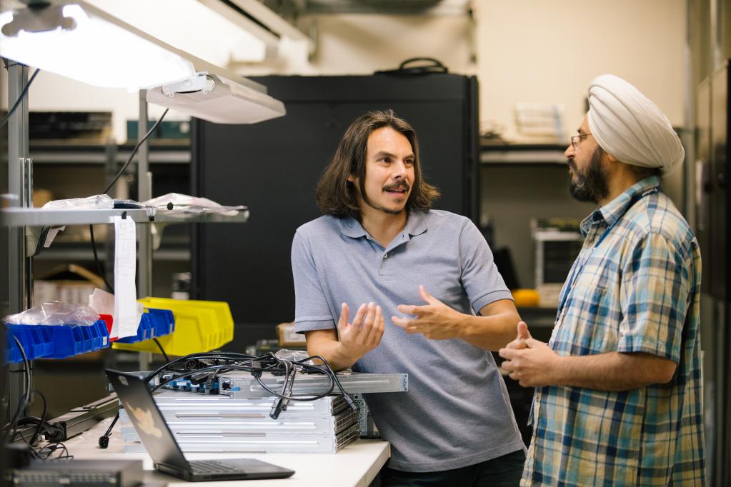 A conversation between two IT specialists at Sound Transit.