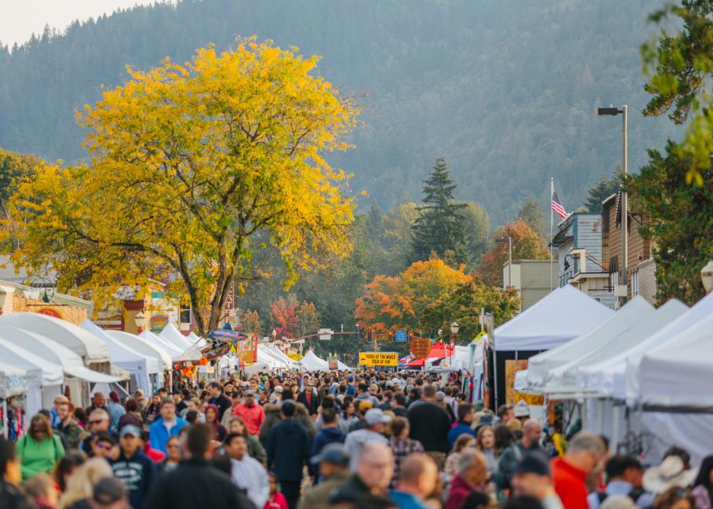 Downtown Issaquah during Salmon Days.