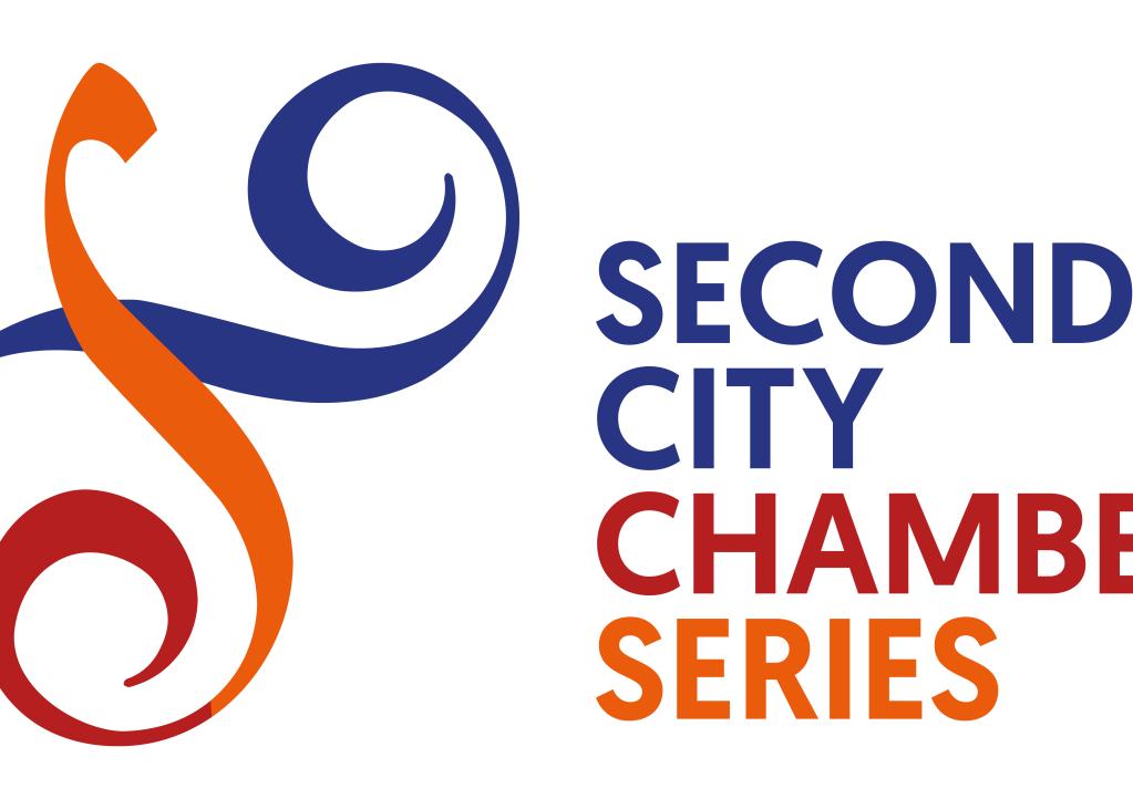 A logo that reads "Second City" in blue, "Chamber" in red and "Series in orange."