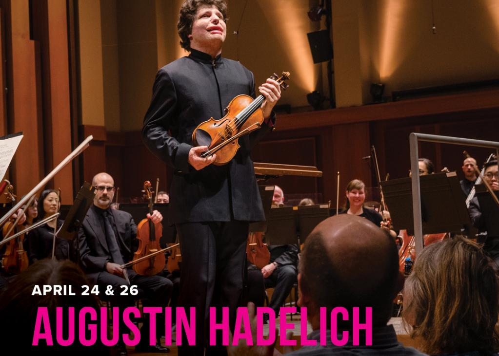 1080x1080 Promotional poster for Augustin Hadelich plays Prokofiev at the Seattle Symphony