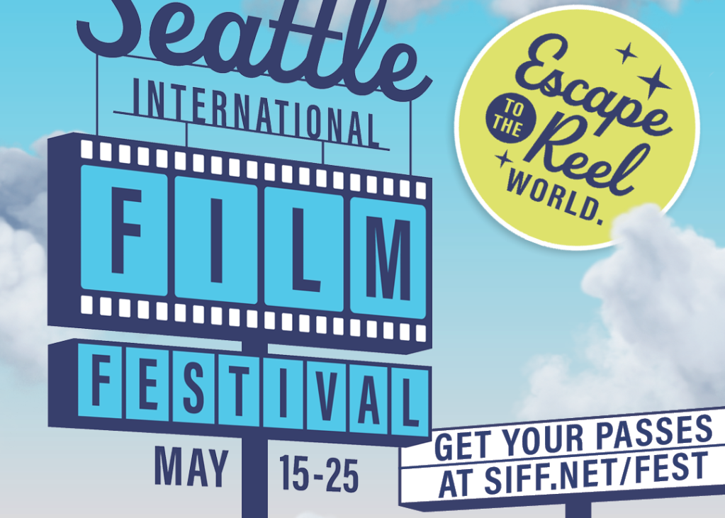 SIFF promotional poster highlighting the dates set to the theme of a movie marquee