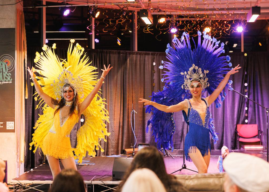A cultural performance happens on the Roadhouse stage