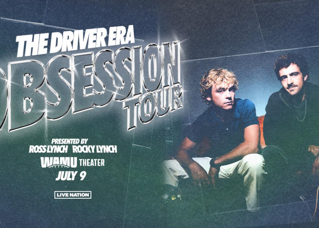 A poster for the July 9th stop for the driver era on their obsession tour.