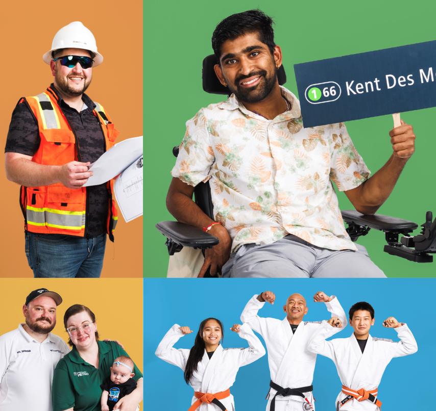 Community members from South King County smile for portraits